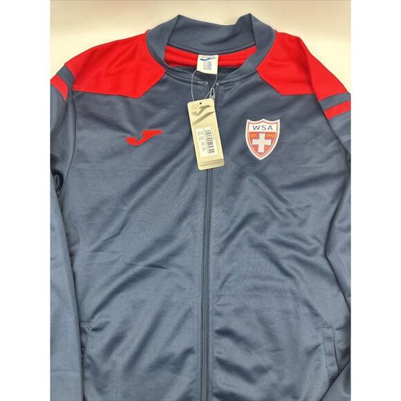 Joma Full Zip Soccer Training Jacket - Blue And Red WSA Soccer 2xl NWT - Picture 3 of 4